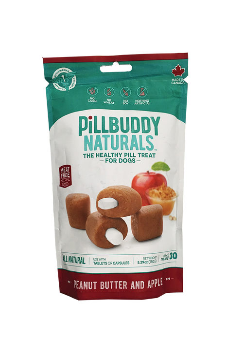 Pill Buddy Natural PB & Apple Pill Pouches for Dogs
