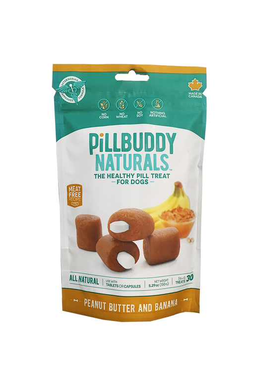 Pill Buddy Natural PB & Banana Pill Pouches for Dogs