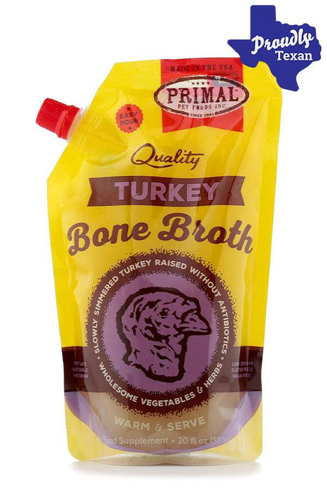 Products Primal Turkey Bone Broth Frozen Supplement for Pets