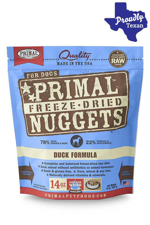 Primal Freeze Dried Nuggets Duck Dog Food