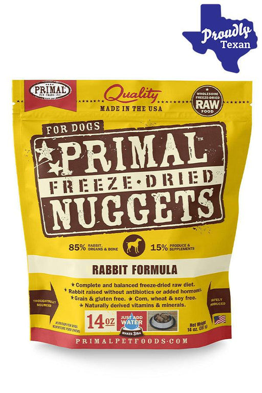 Primal Freeze Dried Nuggets Rabbit Dog Food