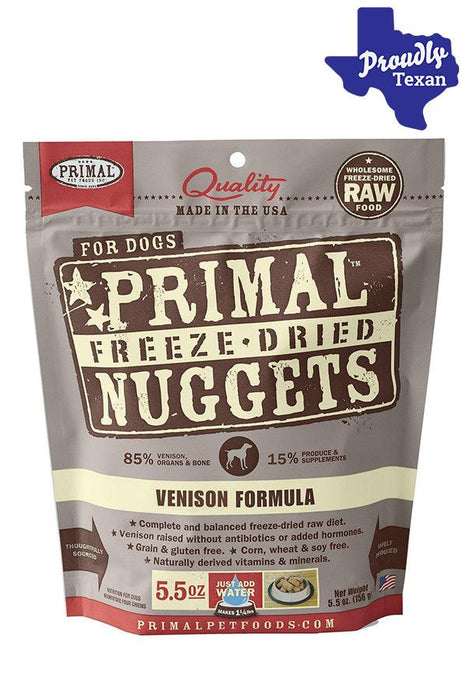 Primal Freeze Dried Nuggets Venison Dog Food