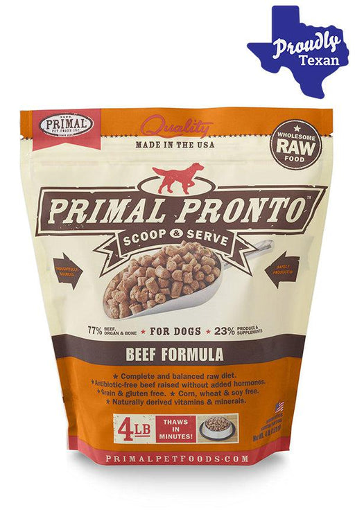 Primal Pronto Beef Frozen Raw Dog Food