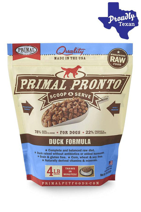 Products Primal Pronto Duck Frozen Raw Dog Food