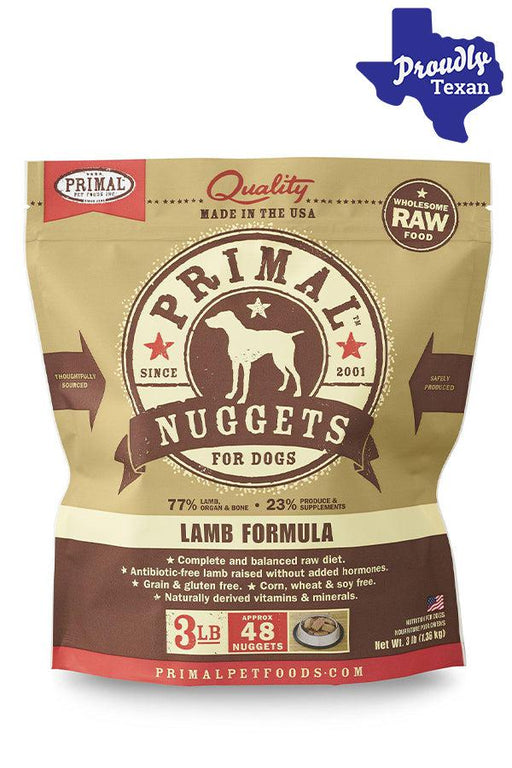 Products Primal Lamb Frozen Raw Dog Food