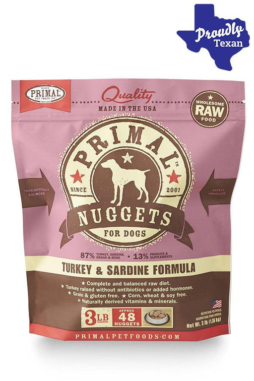 Products Primal Turkey & Sardine Frozen Raw Dog Food