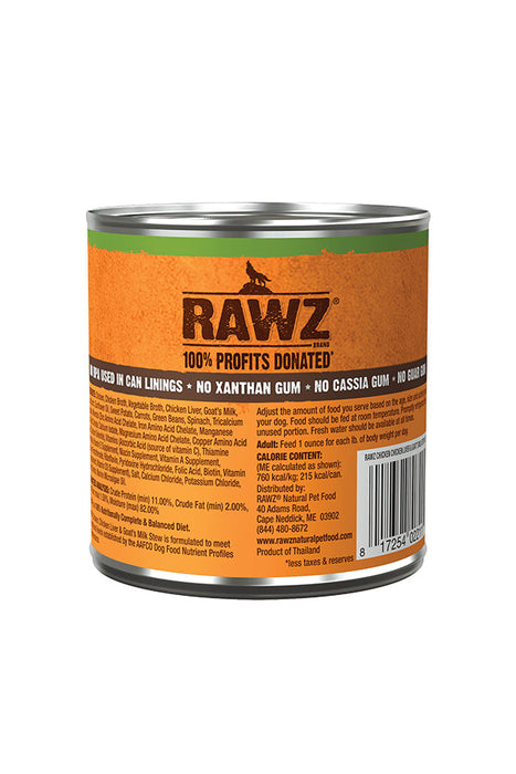 Rawz Chicken Liver & Goat Milk Stew Canned Dog Food