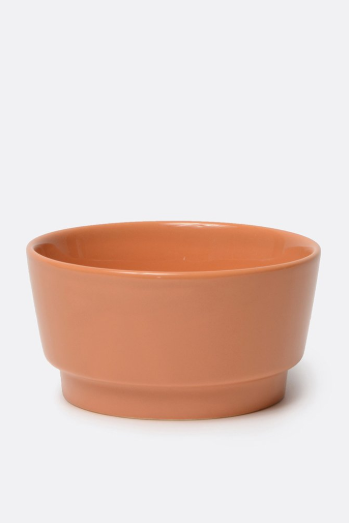 Waggo Rust Gloss Bowl, Medium