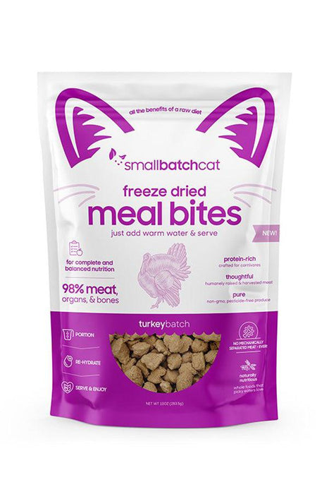 Small Batch Turkey Bites Freeze Dried Cat Food