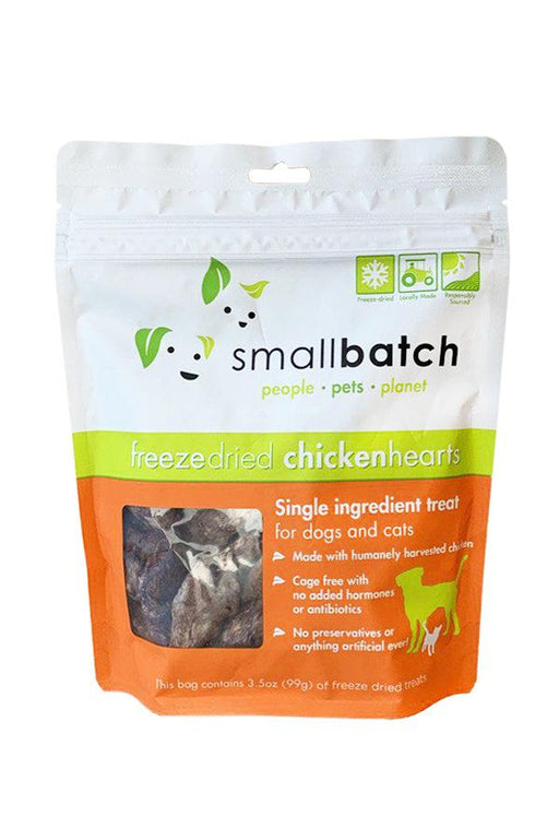 Small Batch Freeze Dried Chicken Hearts Dog Treats