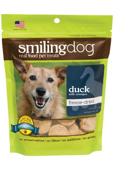 Herbsmith Smiling Dog Duck with Oranges Freeze-Dried Dog Treats