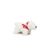 HuggleHounds Squooshie Snowy Polar Bear Dog Toy