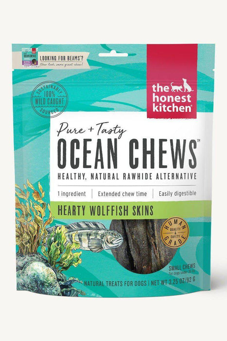The Honest Kitchen Wolffish Skin Ocean Chews for Dogs