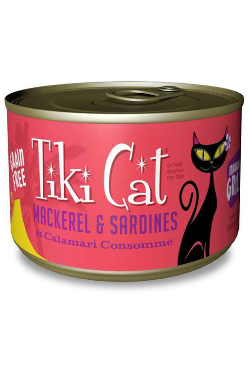 Tiki Cat Mackerel and Sardine Cat Food Can, 6 oz