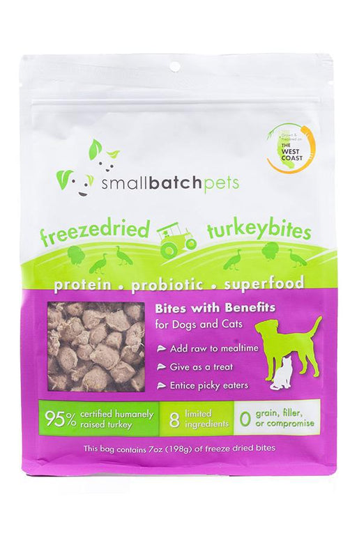 Small Batch Turkey Small Bites Freeze Dried Topper for Pets