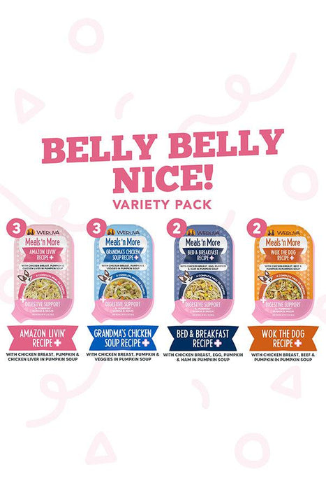 Weruva Belly Belly Nice Meals n More Variety Dog Cans. Amazon Livin' (3), Grandma's Chicken Soup (3), Bed & Breakfast (2), Wok the Dog (2) recipes.