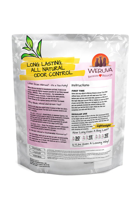 Weruva Hinoki Wood and Green Tea Natural Cat Litter