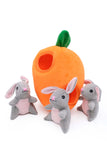 Zippy Paws Bunny 'n Carrot Burrow Dog Toy